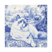 Ragdoll Toile Matte Canvas Art Print LavenderCeleste