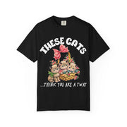 These Cats Think You Are a Twat Funny Comfort Colors Tee LavenderCeleste