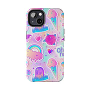 Pastel Goth Kawaii Graveyard Tough Phone Case LavenderCeleste