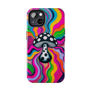 Psychedelic Rainbow Mushroom Art – Trippy Tough Case Printify