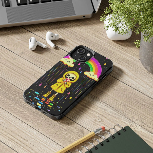Rainbow Skeleton Lollipop Tough Phone Case LavenderCeleste