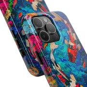 Vibrant Koi Pond Pop Art Tough Phone Case