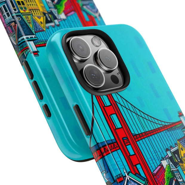 San Francisco Pop Art Colorful City Tough Phone Case LavenderCeleste