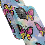 Retro Pop Art Butterfly Sky Tough Phone Case