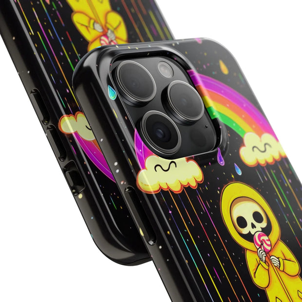 Rainbow Skeleton Lollipop Tough Phone Case LavenderCeleste