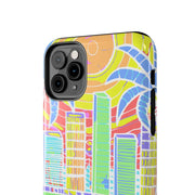 South Beach Miami Mosaic Art Tough Phone Case LavenderCeleste
