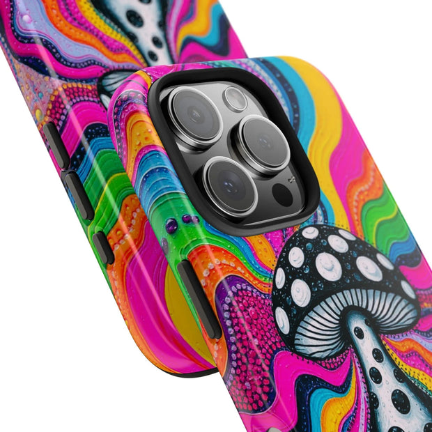 Psychedelic Rainbow Mushroom Art – Trippy Tough Case LavenderCeleste