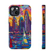 San Diego Skyline Pop Art Tough Phone Case LavenderCeleste