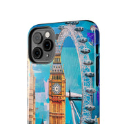 London Big Ben Collage Tough Phone Case – Vibrant City Pop Art Design