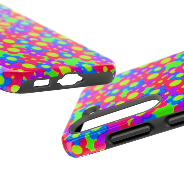 Retro Kawaii Bright Floral Pattern Tough Phone Case