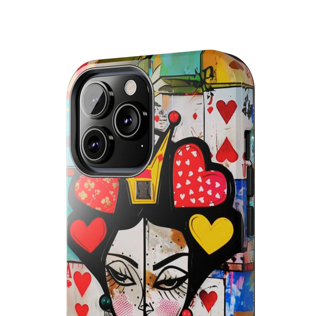 Queen of Hearts Pop Art Tough Phone Case LavenderCeleste