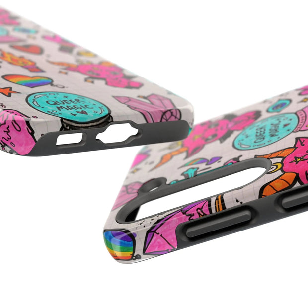 Queer Magic Pride Witchcore Tough Phone Case LavenderCeleste
