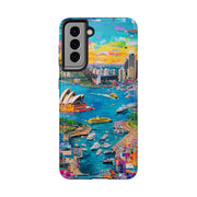 Sydney Collage Skyline Art Tough Phone Case LavenderCeleste