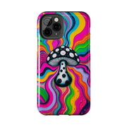 Psychedelic Rainbow Mushroom Art – Trippy Tough Case Printify