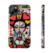 Queen of Hearts Pop Art Tough Phone Case LavenderCeleste