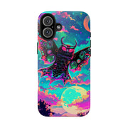 Mothman Tough Phone Case – Psychedelic Neon Cryptid Aesthetic - LavenderCeleste