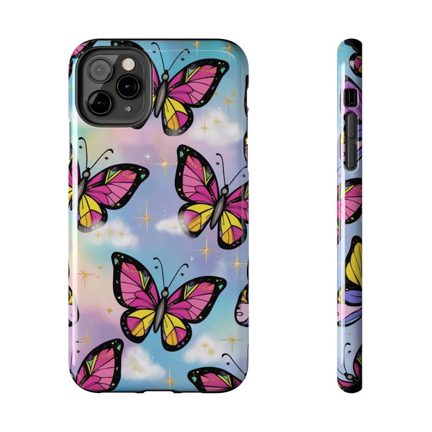 Retro Pop Art Butterfly Sky Tough Phone Case