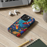 Vibrant Koi Pond Pop Art Tough Phone Case
