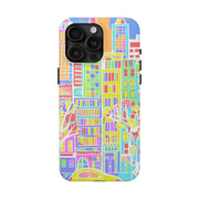Upper East Side Pastel City Tough Phone Case LavenderCeleste