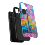 Toronto Pop Art Collage Skyline Tough Phone Case LavenderCeleste
