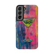Neon Martini Pop Art Tough Phone Case Printify