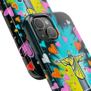 Rio de Janeiro Neon Pop Art Tough Phone Case LavenderCeleste