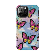 Retro Pop Art Butterfly Sky Tough Phone Case
