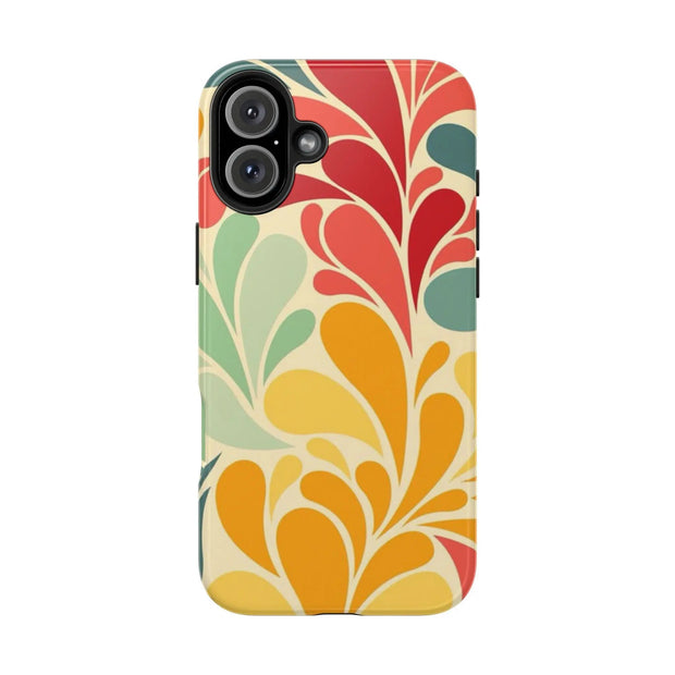 Vintage Retro 70s Abstract Groovy Tough Phone Case LavenderCeleste