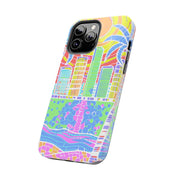 South Beach Miami Mosaic Art Tough Phone Case LavenderCeleste