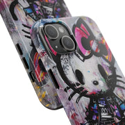 Goth Street Cat Pop Art Graffiti Tough Phone Case LavenderCeleste