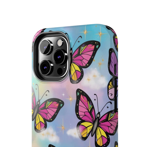 Retro Pop Art Butterfly Sky Tough Phone Case