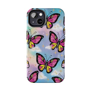 Retro Pop Art Butterfly Sky Tough Phone Case