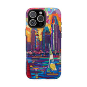 San Diego Skyline Pop Art Tough Phone Case LavenderCeleste