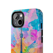 Toronto Pop Art Collage Skyline Tough Phone Case LavenderCeleste