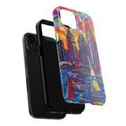 San Diego Skyline Pop Art Tough Phone Case LavenderCeleste