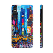Times Square NYC Pop Art Tough Phone Case LavenderCeleste
