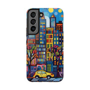 Upper Eastside NYC Pop Art Tough Phone Case LavenderCeleste