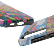 Rainbow Tulip Field Tough Phone Case LavenderCeleste
