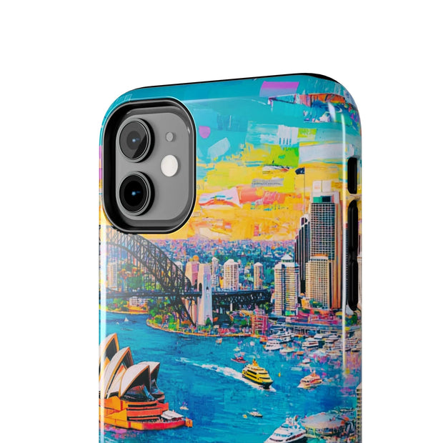Sydney Collage Skyline Art Tough Phone Case LavenderCeleste