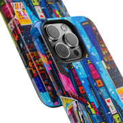 Times Square NYC Pop Art Tough Phone Case LavenderCeleste