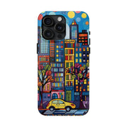 Upper Eastside NYC Pop Art Tough Phone Case LavenderCeleste