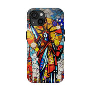 Statue of Liberty Mosaic Art Tough Phone Case LavenderCeleste
