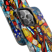 Statue of Liberty Mosaic Art Tough Phone Case LavenderCeleste