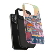 Lisbon Portugal Tough Phone Case – Pastel City Skyline Aesthetic