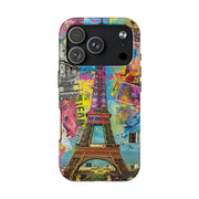 Paris Street Art Collage Tough Phone Case LavenderCeleste