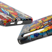 Statue of Liberty Mosaic Art Tough Phone Case LavenderCeleste