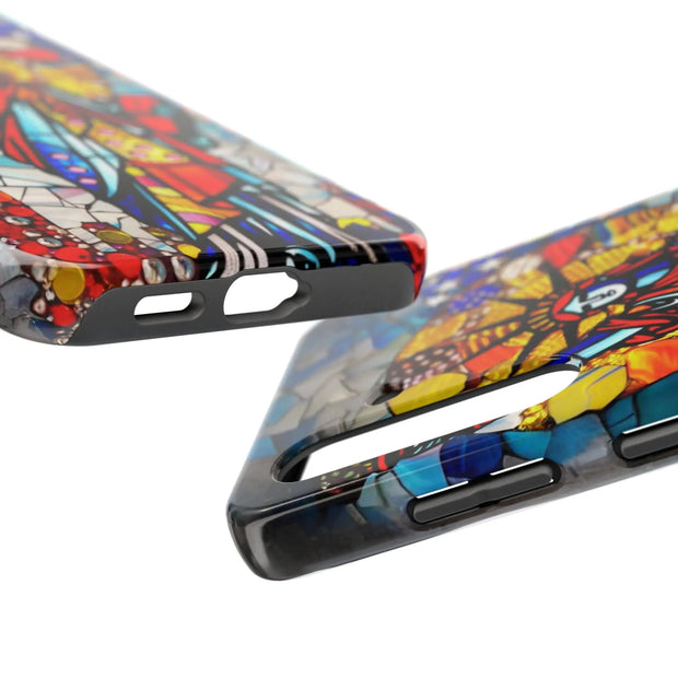 Statue of Liberty Mosaic Art Tough Phone Case LavenderCeleste