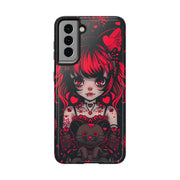 Kawaii Gothpunk Red Heart Tough Phone Case