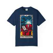 The Therapist Skeleton Tarot Comfort Colors Tee LavenderCeleste
