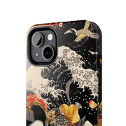 Golden Geisha Wave Japanese Art Tough Phone Case